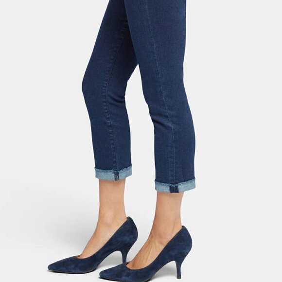 NWT NYDJ Women’s Blue‎ Chloe Capri Hollywood Jeans Mystique Size 14 - Picture 2 of 10